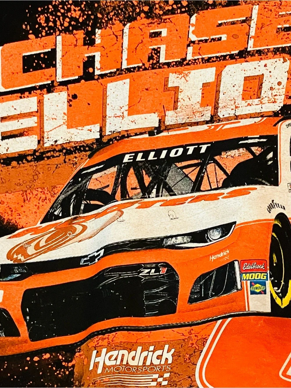 NASCAR Chase Elliott Men’s XXL T-Shirt Hooters Black 2Sided Hendrick Motorsports